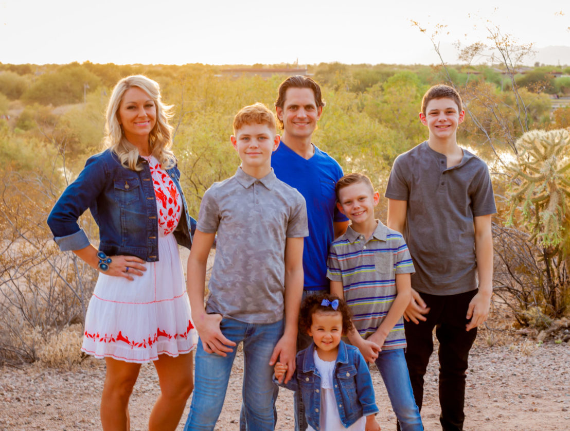 Beautiful family in Arizona