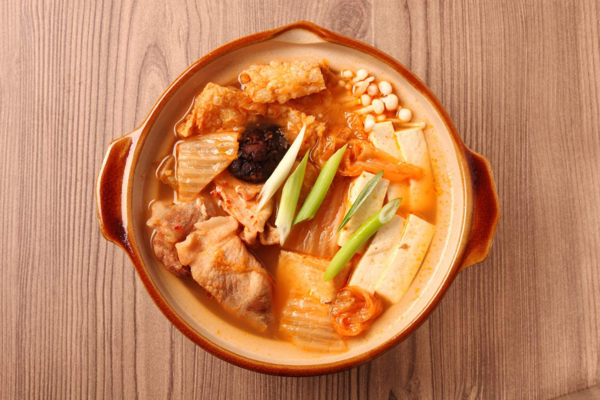 Napa Cabbage and Kimchi Stew